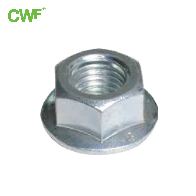 Features of a flange self-locking nut